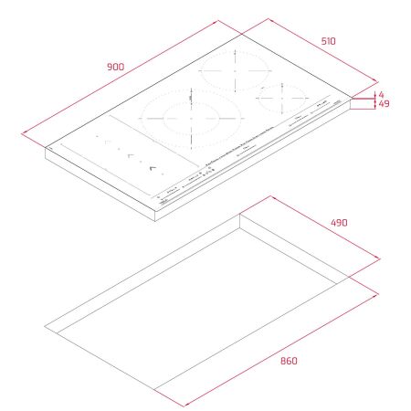 TEKA IZS 97630 MST BK 90 cm ÜndŸksiyonlu Siyah Ankastre Ocak - 8