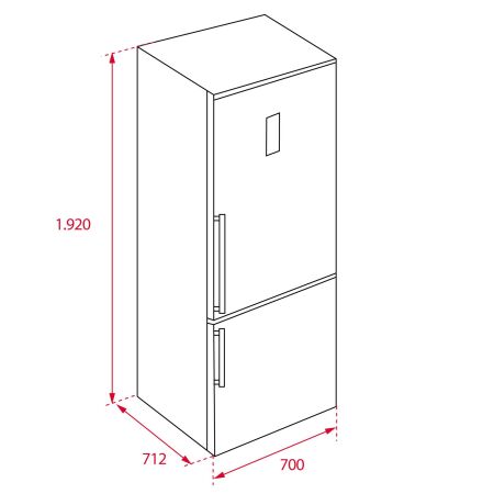 TEKA RBF 78720 SS EU 192 cm 2 KapÝlÝ Paslanmaz ‚elik BuzdolabÝ - 8