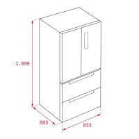 TEKA RFD 77820 SS EU 192 cm Paslanmaz ‚elik Solo BuzdolabÝ - 9