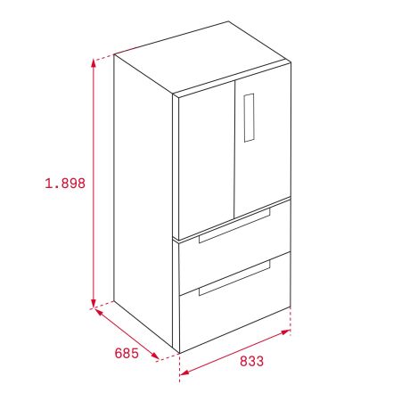 TEKA RFD 77820 SS EU 192 cm Paslanmaz ‚elik Solo BuzdolabÝ - 9