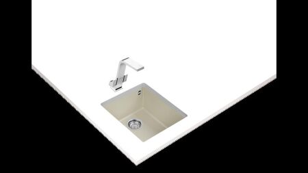TEKA SQUARE 34.40 TG TezgahaltÝ Bright Cream Granit Eviye - 2