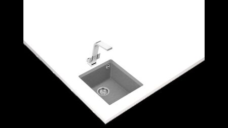 TEKA SQUARE 34.40 TG TezgahaltÝ Stone Grey Granit Eviye - 2