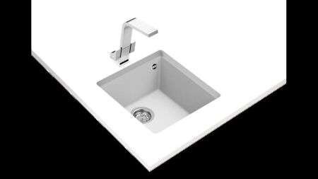 TEKA SQUARE 40.40 TG TezgahaltÝ Arctic White Granit Eviye - 2