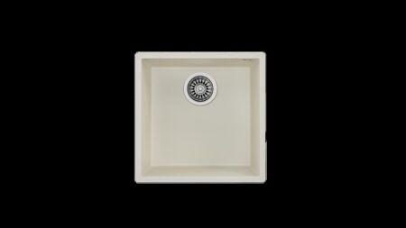 TEKA SQUARE 40.40 TG TezgahaltÝ Bright Cream Granit Eviye - 1