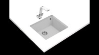 TEKA SQUARE 50.40 TG TezgahaltÝ Arctic White Granit Eviye - Teka (1)