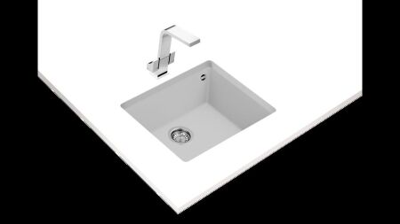 TEKA SQUARE 50.40 TG TezgahaltÝ Arctic White Granit Eviye - 2