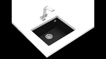 TEKA SQUARE 50.40 TG TezgahaltÝ Black Granit Eviye - 2