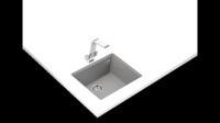 TEKA SQUARE 50.40 TG TezgahaltÝ Stone Grey Granit Eviye - Teka (1)