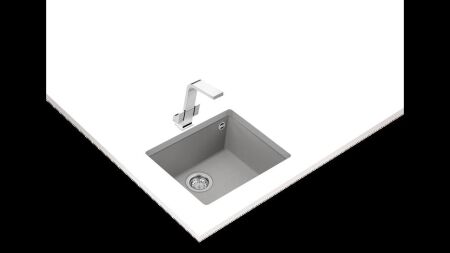 TEKA SQUARE 50.40 TG TezgahaltÝ Stone Grey Granit Eviye - 2