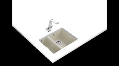 TEKA SQUARE 560 TG TezgahaltÝ Bright Cream Granit Eviye - 2