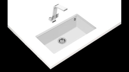 TEKA SQUARE 72.40 TG TezgahaltÝ Arctic White Granit Eviye - 2