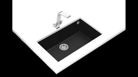TEKA SQUARE 72.40 TG TezgahaltÝ Black Granit Eviye - 2