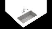 TEKA SQUARE 72.40 TG TezgahaltÝ Stone Grey Granit Eviye - Teka (1)
