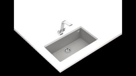 TEKA SQUARE 72.40 TG TezgahaltÝ Stone Grey Granit Eviye - 2