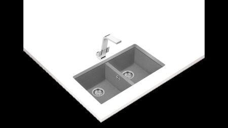 TEKA SQUARE 760 TG TezgahaltÝ Stone Grey Granit Eviye - 2