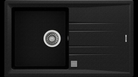 TEKA STONE 50 B-TG TezgahŸstŸ Metallic Black Granit Eviye - 1