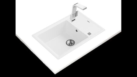 TEKA STONE 60 S-TG TezgahŸstŸ White Granit Eviye - 2