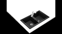 TEKA STONE 90 B-TG TezgahŸstŸ Metallic Black Granit Eviye - Teka (1)