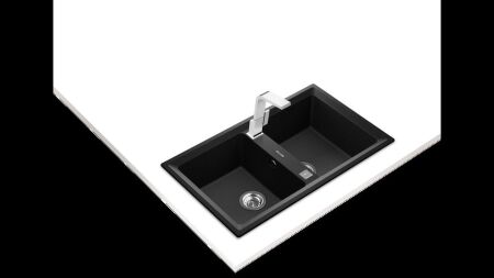 TEKA STONE 90 B-TG TezgahŸstŸ Metallic Black Granit Eviye - 2
