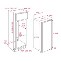 TEKA TGI2 200 NF EU 177 cm 6 Bšlmeli Ankastre NoFrost Dondurucu - Teka (1)