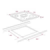 TEKA TR 951 90 cm Elektrikli Ankastre Ocak - Teka (1)